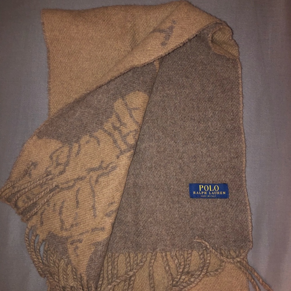 Polo Ralph Lauren Two Tone Italian Wool Scarve